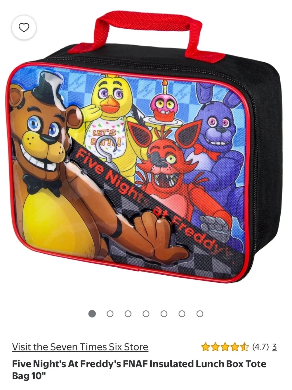 Five Nights at Freddy's Kids Lunch Bag - Multicolor